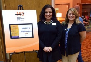 From l to r: Jodi DiNello and Haley Anderson attend this year’s MS Expo.